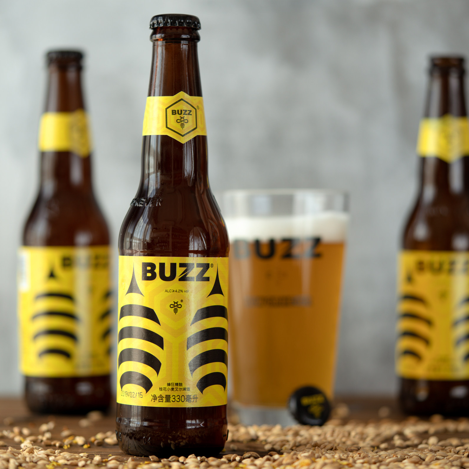 蜂狂桂花蜂蜜艾尔啤酒6瓶中国国产精酿buzz330ml