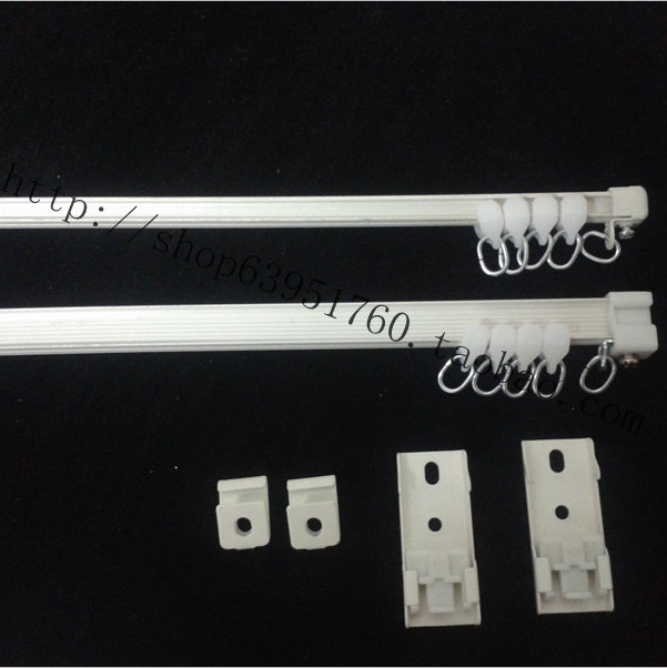 窗帘杆罗马杆窗帘滑轨特价轨道超薄弯轨