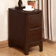 All solid wood ultra-narrow bedside table mini 20/25/30/35/40cm small minimalist bedroom crevice bucket cabinet