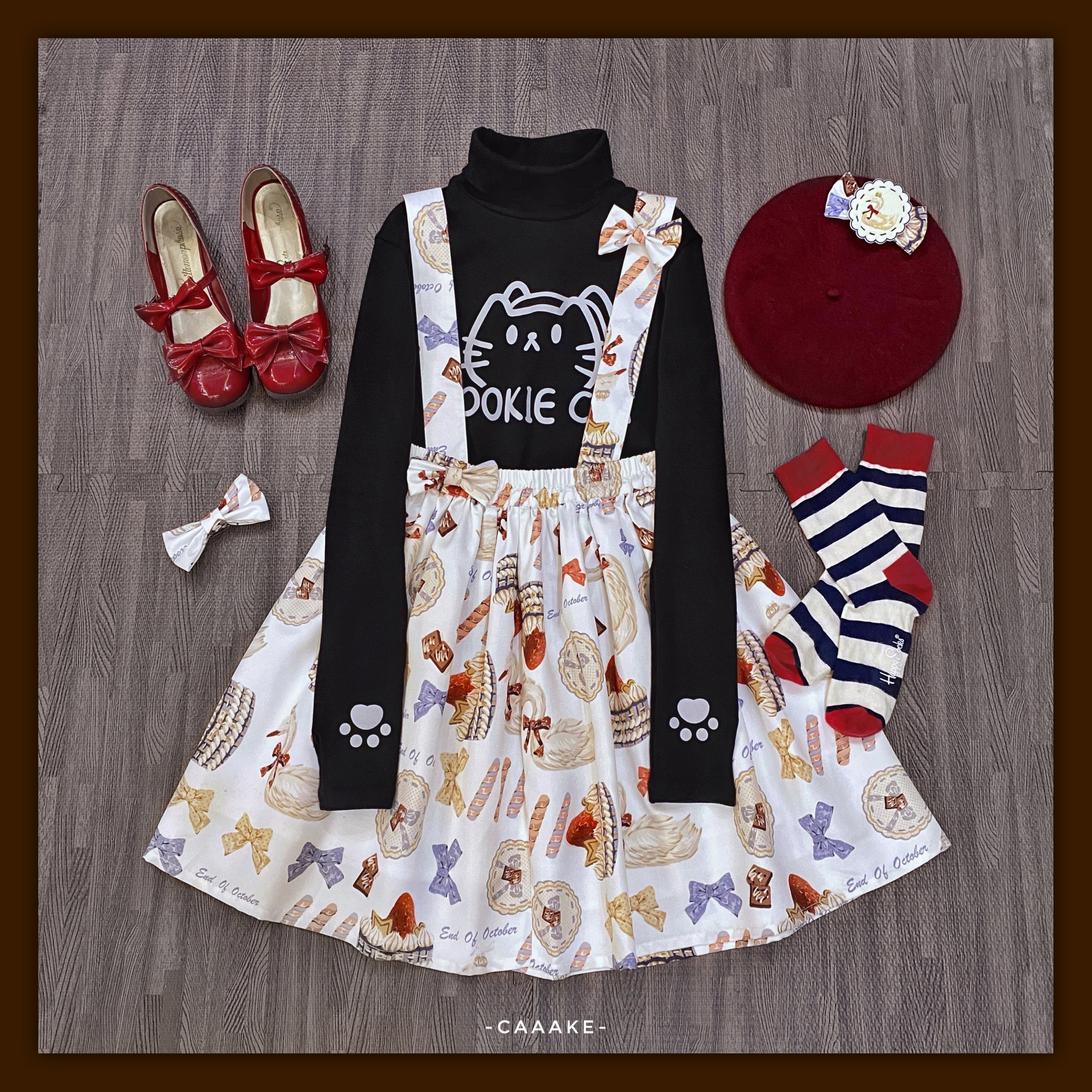 【現貨】End of October鵝鵝鵝 SK 半身裙 背帶 原創lolita 日常在類目 模玩/動漫/周邊/cos/桌遊, 二次元洛麗塔, 洛麗塔/軟妹裝/洋裝中 - 來自Buy2taobao.com提供專業的淘寶代購服務