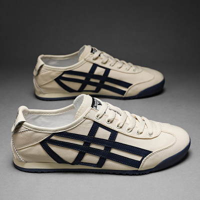 2022春夏虎冢男鞋tiger薄款阿甘运动休闲鞋透气百搭帆布板鞋