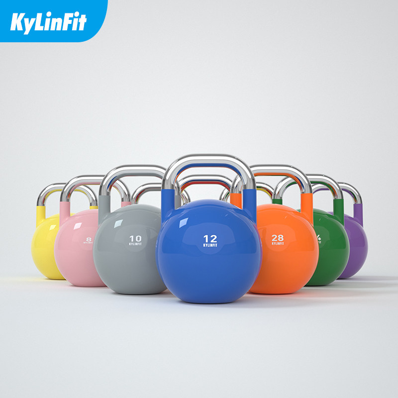 健身壶铃男士提壶哑铃提臀女士家用深蹲清仓亚铃竞技壶铃球4-32kg