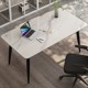 亮面岩板电脑桌台式家用办公桌简易学习桌卧室书桌出租房电竞桌子
