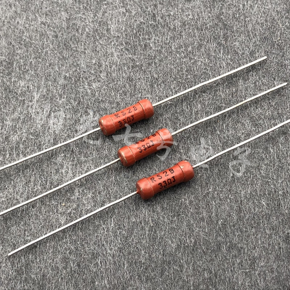 日本产 tdo 东京光音 rs2b 2w 33r 33欧 大红袍铜脚 金属膜电阻