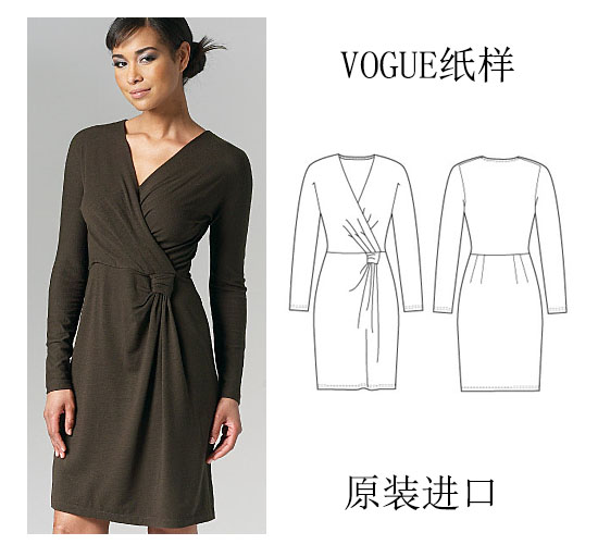 Vogue diy服装裁剪 1257女装连衣裙洋装纸样模板尺码(6 8 10 12)|msdalam kategori 商务/设计服务, 设计服务, 服饰设计 - dari Buy2taobao.com untuk memberikan perkhidmatan ejen Taobao profesional membeli