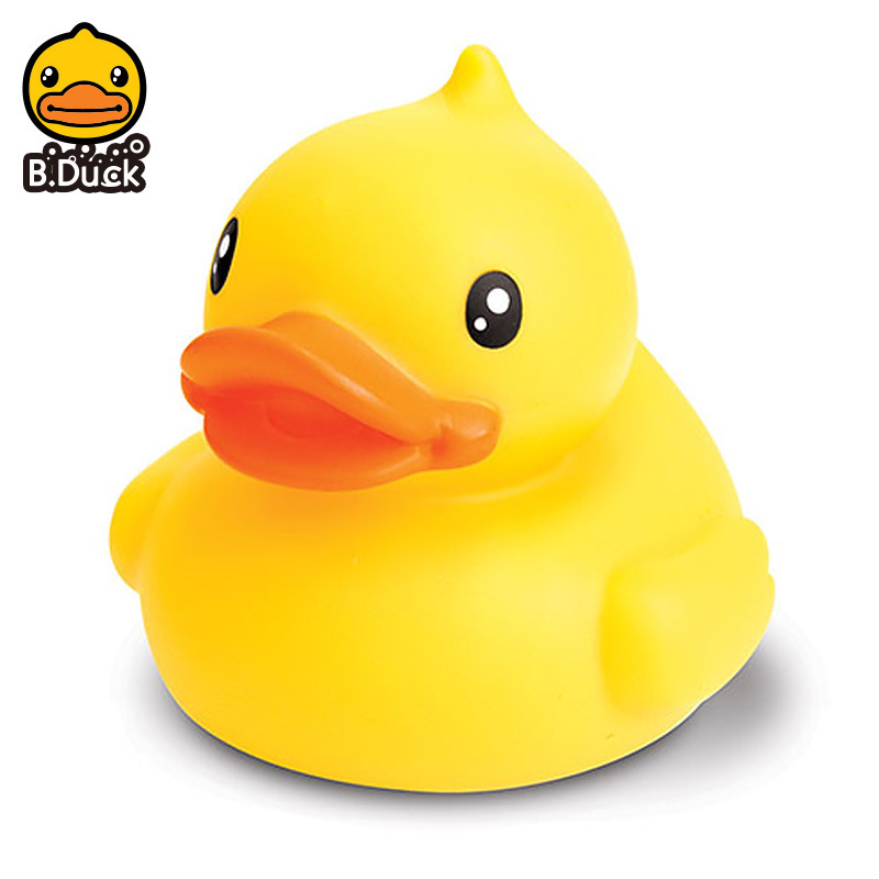 b.duck小黄鸭浮水鸭儿童玩具宝宝婴儿洗澡戏水环保塑料大号漂浮正