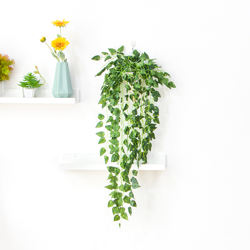 壁挂仿真植物绿萝吊篮盆栽爬山虎藤条藤蔓客厅壁挂装饰垂吊假绿植