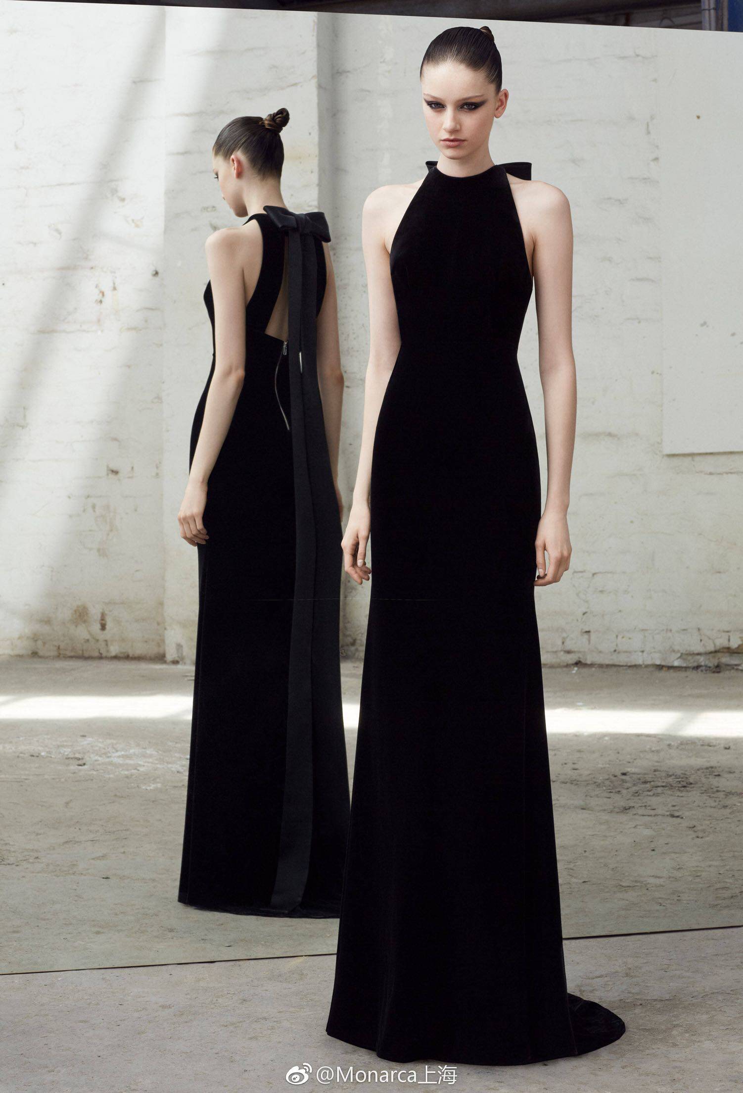 黑色高冷系长款修身显瘦年会红毯晚礼服2021新款连衣裙性感露背