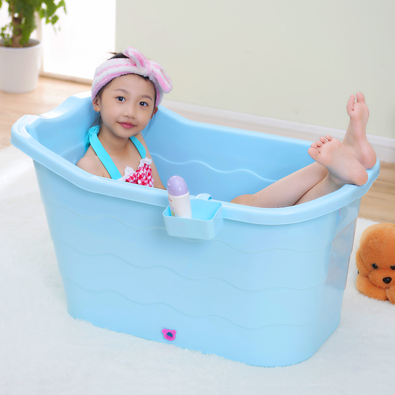 婴儿浴盆儿童浴桶大号加厚可坐躺宝宝洗澡桶超大家用沐浴桶泡澡桶