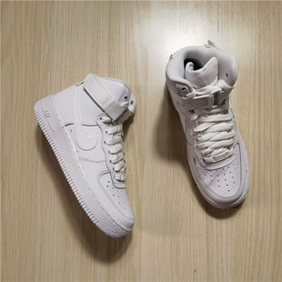 耐克 NIKE AIR FORCE1 HI GS女子空军一号运动休闲板鞋653998-100