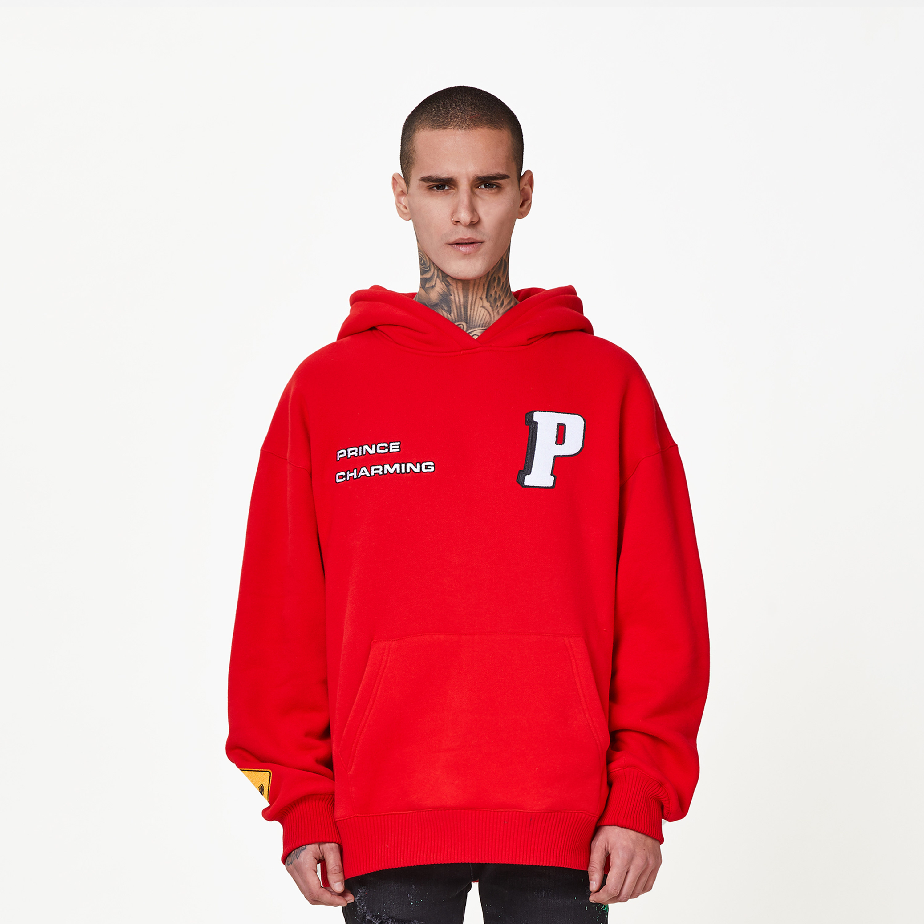 一折马思红_fff马思唯联名afgk红色刺绣卫衣男潮a few good kids加绒