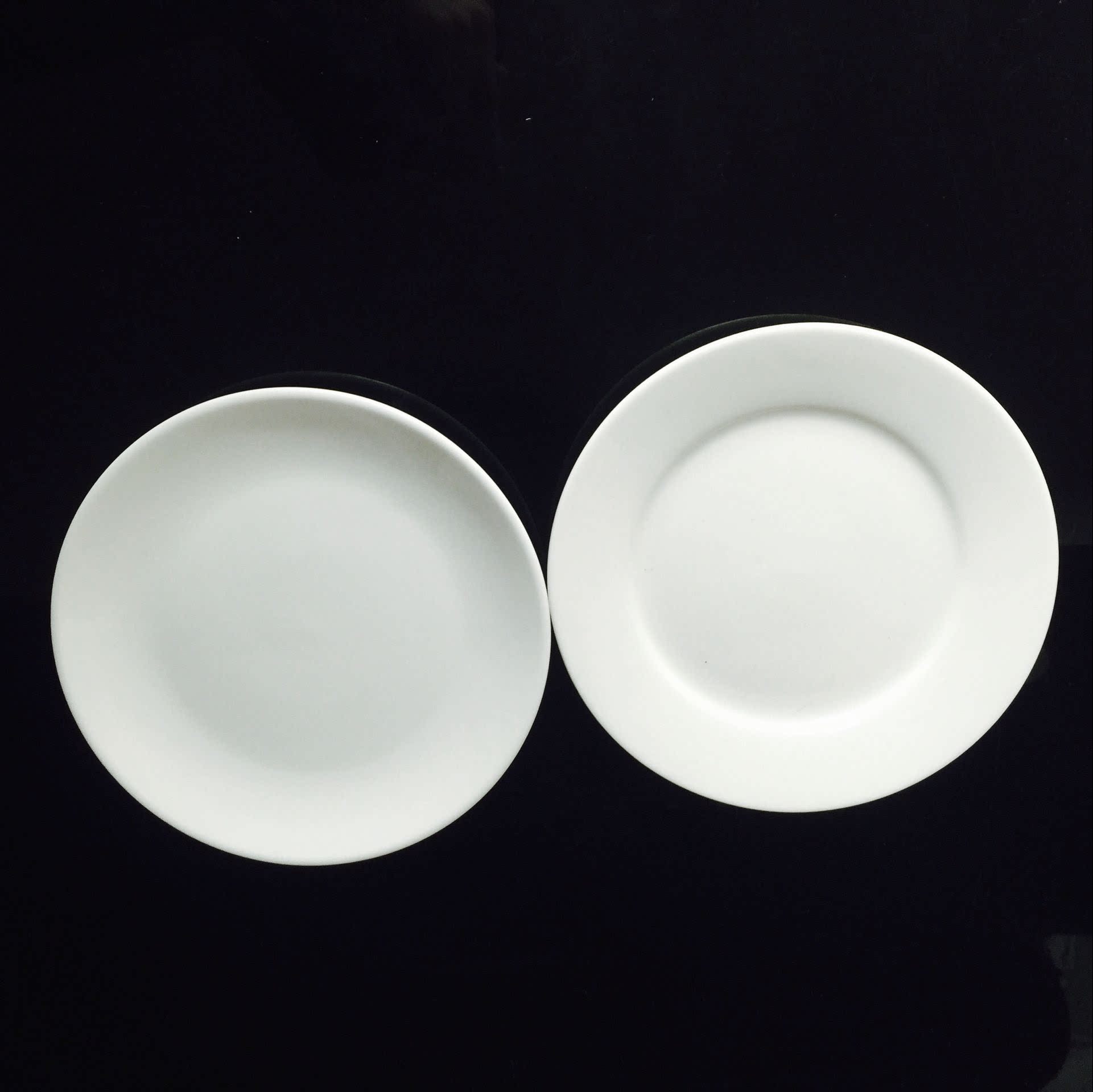 西餐盘子纯白陶瓷园形平盘浅盘牛排蛋糕盘意盘