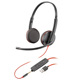 Plantronics/缤特力C3225双耳USB+3.5头戴式降噪带麦有线电脑耳机