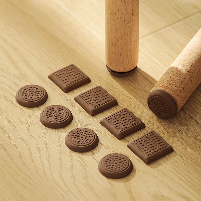 椅子脚垫静音耐磨通用家具沙发桌脚保护套方形加厚加高防滑桌脚垫