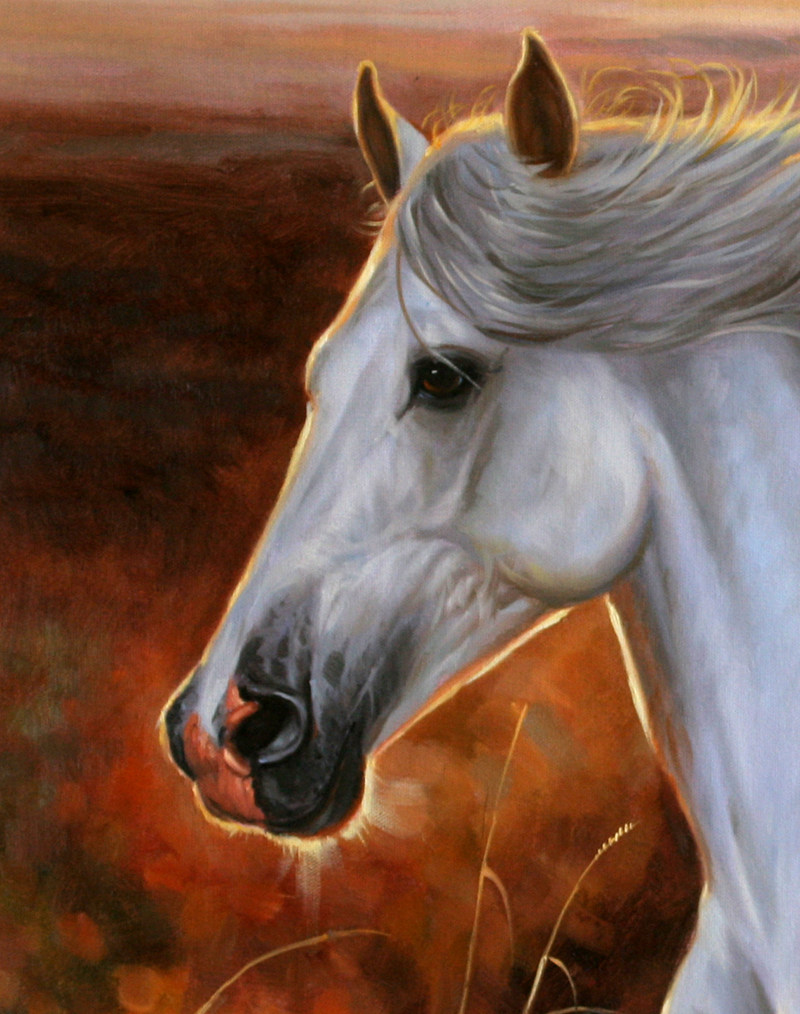 【学院艺术】广州美院 陈建忠《白龙马》写实精品