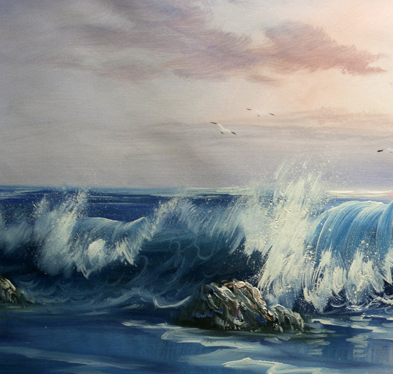 黄少武《海浪滔天》60x120cm