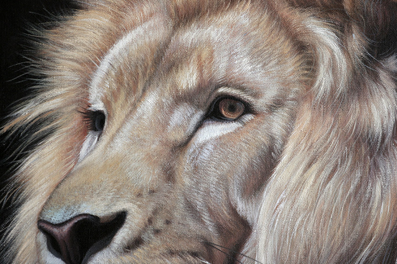 【学院艺术】广州美院 陈建忠《白龙马》写实精品 实力派画家