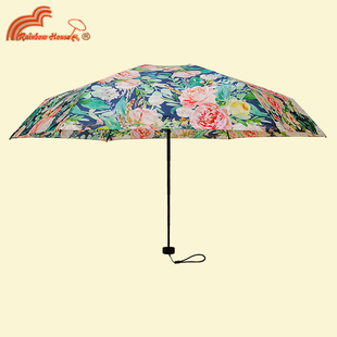 正品新款台湾彩虹屋珍珠胶小五折防晒太阳伞超轻遮阳伞胶囊口袋伞