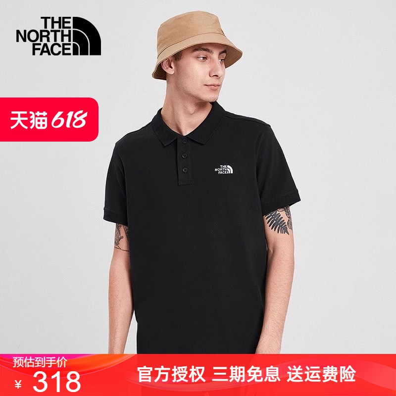 北面POLO衫短袖男女款春夏新品户