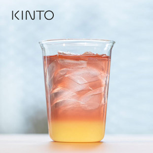 Kinto Cast日式超薄高透明浓缩拿铁速溶冰美式咖啡杯水杯冰茶杯