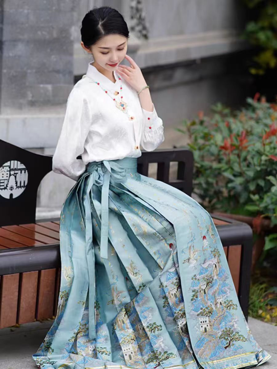 【万里长城】马面裙新款织金妆花单裙日常女生明制改良中国风