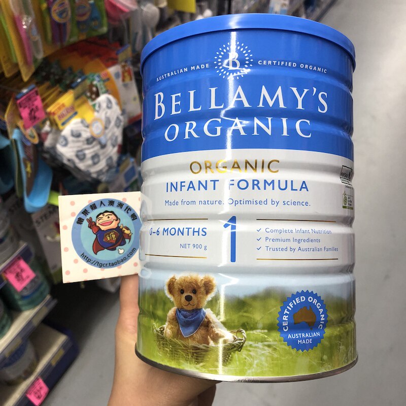 澳洲直邮bellamy贝拉米进口有机婴幼儿奶粉一段1段06个月
