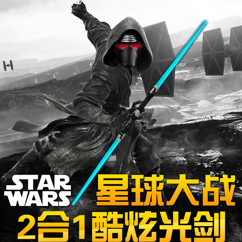 新款光剑星球大战道具二合一合并带音效闪光棒激光剑道具热销荧光|ruв категории игрушка/коляска/головоломка/блоки/модель, электронный/сила/надувной/хитрые игрушки, светящиеся игрушки - от Buy2taobao.com для оказания профессиональной услуги покупки агента Taobao