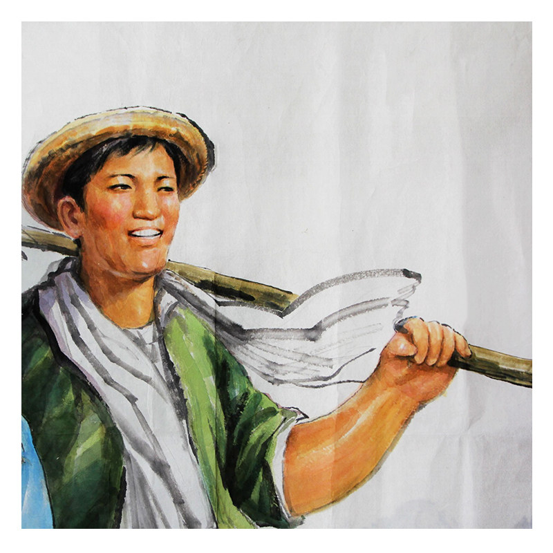 (朝鲜)李哲2米《秋天香气》咸境道创作社 麦子印象馆