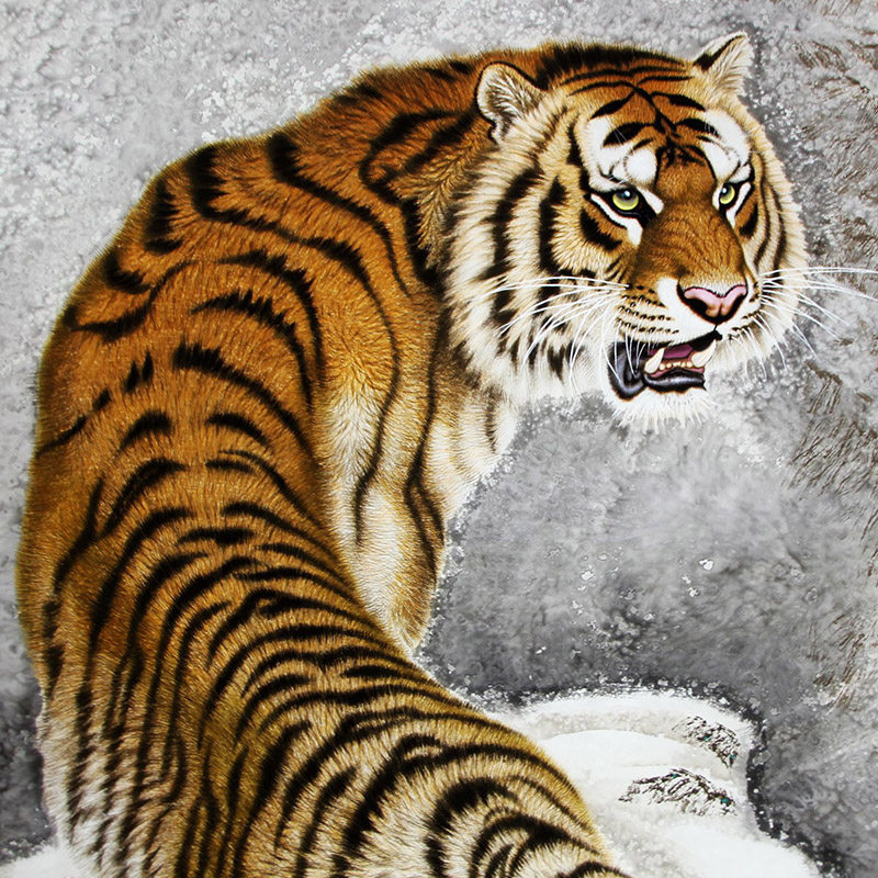 (朝鲜)功勋画家林波《山中王》中央美术创作社 麦子印象馆