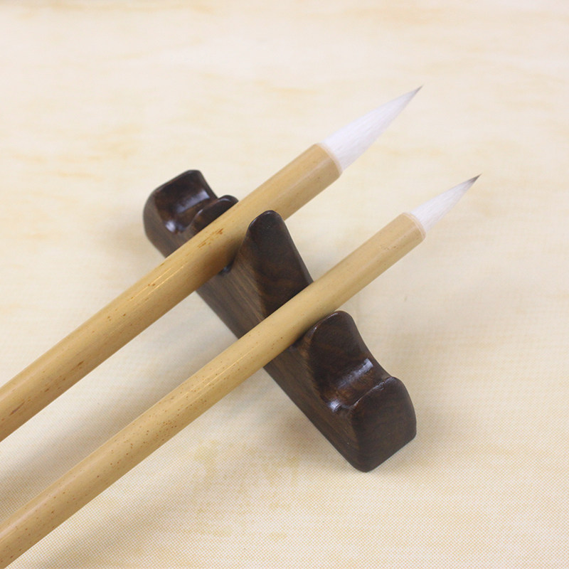 江记毛笔在水兼毫大小号青竹笔文房四宝初学书法练习初学创作毛笔