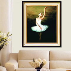 品居十字绣新款客厅欧式简约现代人物美女芭蕾舞蹈卧室diy绣印花