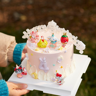 库洛米蛋糕装饰发光灯摆件网红美乐蒂玉桂狗儿童生日烘焙插件插牌
