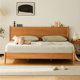 小七的木头实木床樱桃木轻奢现代简约日式米1.8家用主卧单双人床