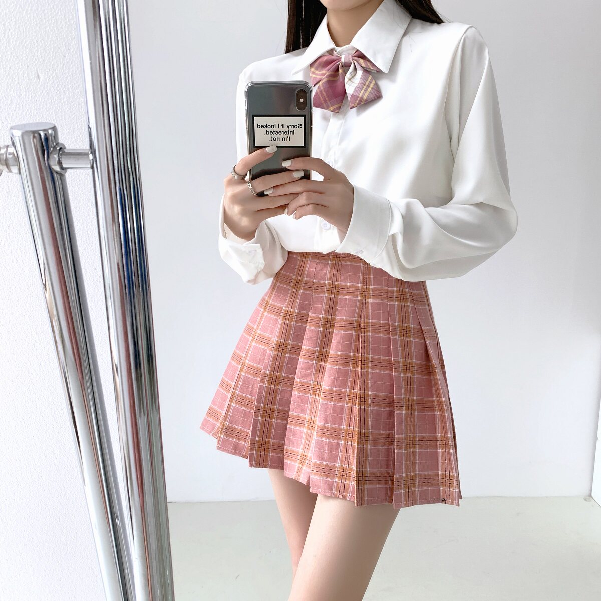 实拍温柔一刀jk套装全套原创学生jk制服裙正版百褶裙女春夏格子裙