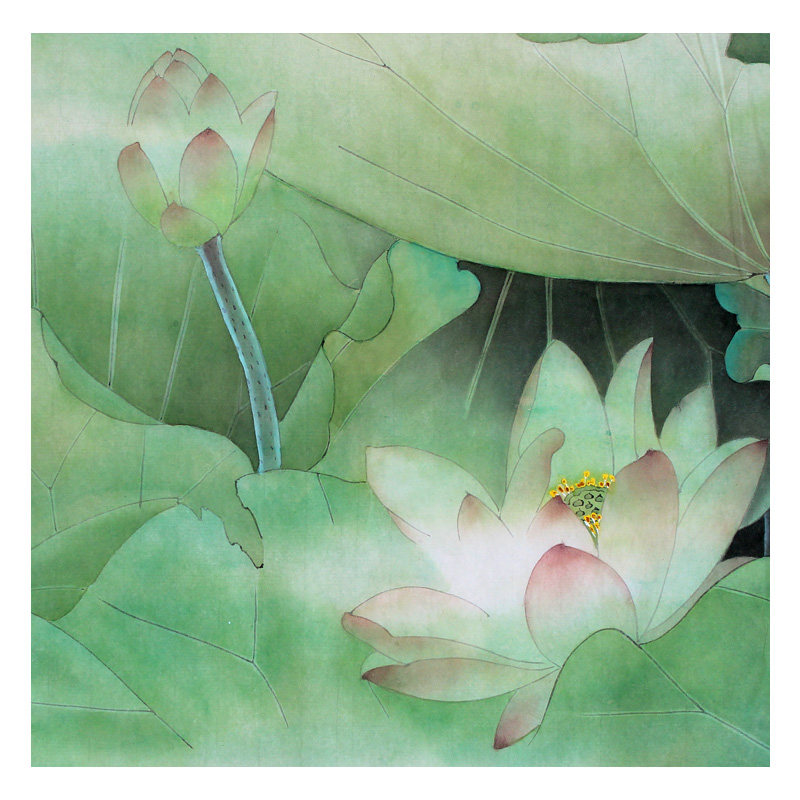 胡爱萍 《荷花池》纸本国画