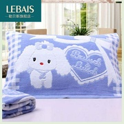 Increase plain color towel pillow towel single thickened fabric wedding cotton cartoon pair of high-end Chen head breathable and simple