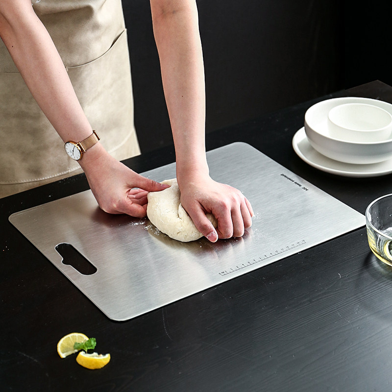 川岛屋不锈钢菜板砧板切菜板面板家用抗菌防霉和面板揉面擀面案板