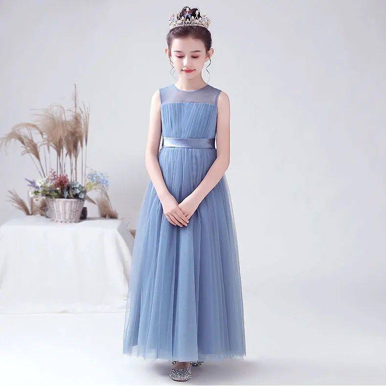 宝宝贝贝钢琴演出服 中学生主持演出钢琴古筝比赛公主裙11---14岁