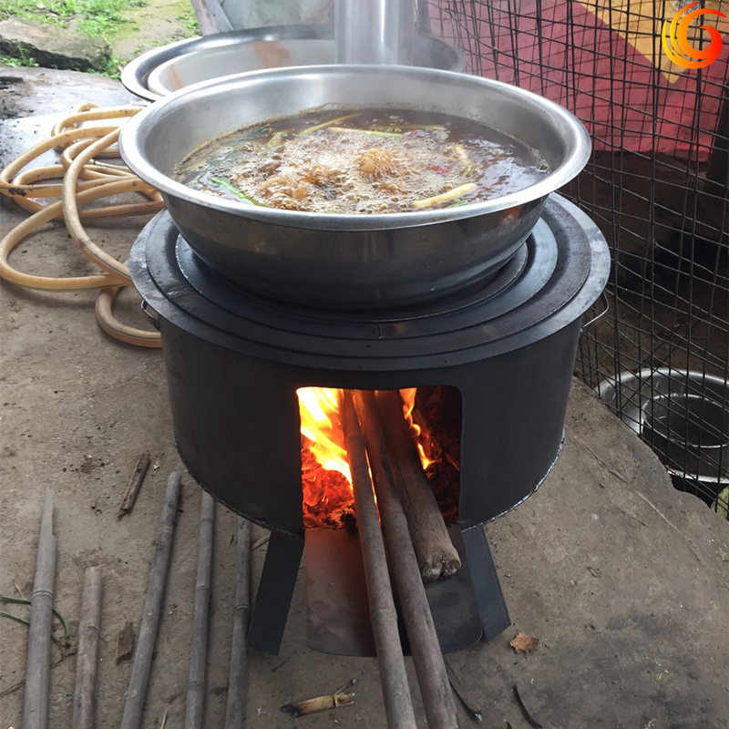 户外柴火鸡炉子大农村家用钢板老式木柴炉灶小铁炉子取暖野炊加厚