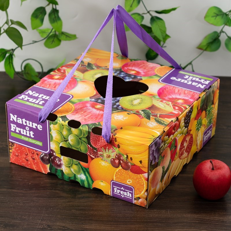 水果礼盒包装箱10斤装苹果橙子包装纸盒橘子手提礼品盒水果纸箱子
