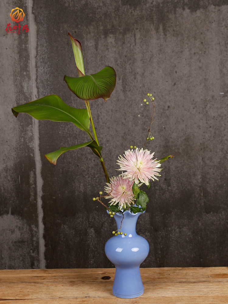 陶瓷花瓶日式插花瓶投入花优惠券