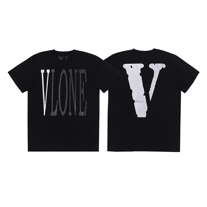 vlone短袖 纽约限定街头美潮牌logo大v宽松男女同款情侣3m反光t恤