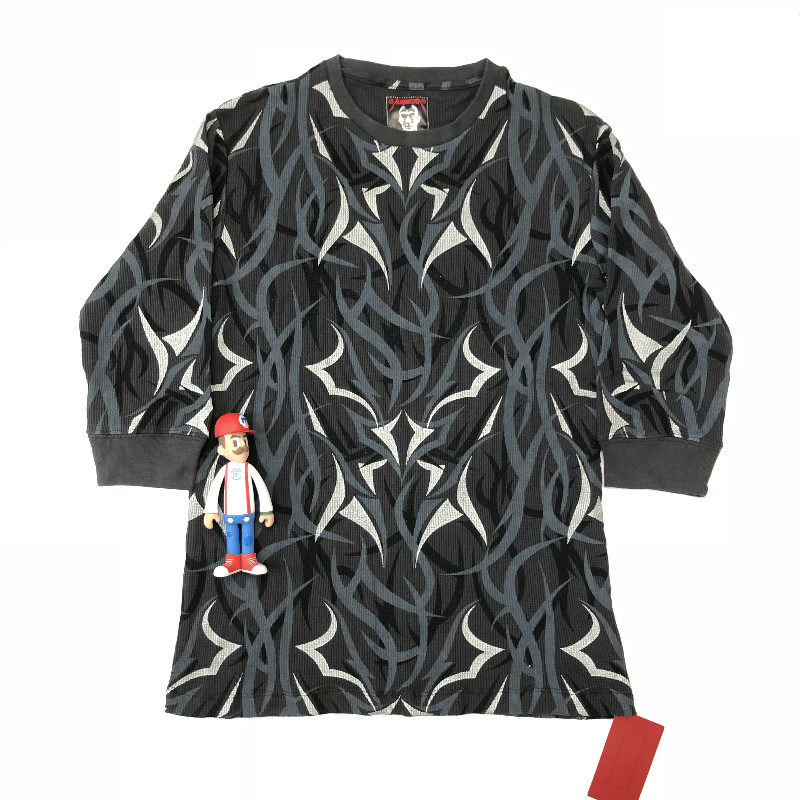 clot荆棘_【现货】clot x alienegra 黑荆棘 七分袖 中袖 t恤tee华夫