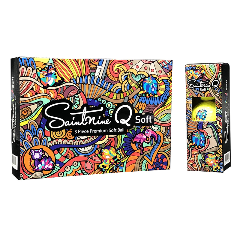 正品Saintnine 高尔夫球golf三层球彩色球Q SOFT彩球12粒2019新款|ruв категории движение/йога/фитнес/фанаты товаров, гольф, гольф - от Buy2taobao.com для оказания профессиональной услуги покупки агента Taobao