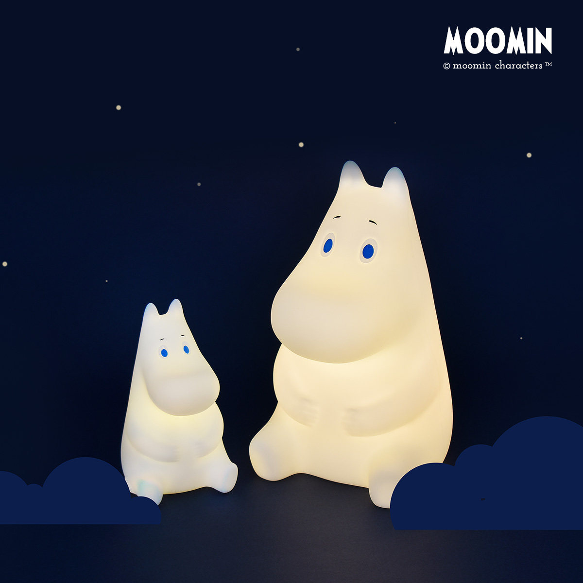 姆明灯触控拍拍夜灯卧室床头台灯夜间柔光照明护眼灯官方正品