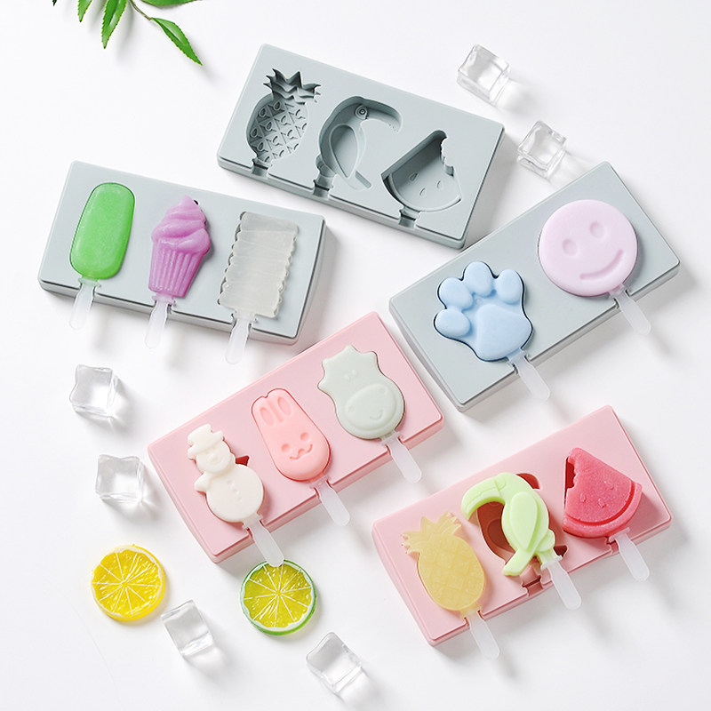硅胶雪糕模具创意家用儿童自制做冰激凌冰淇淋冰棒冰棍小只的磨具