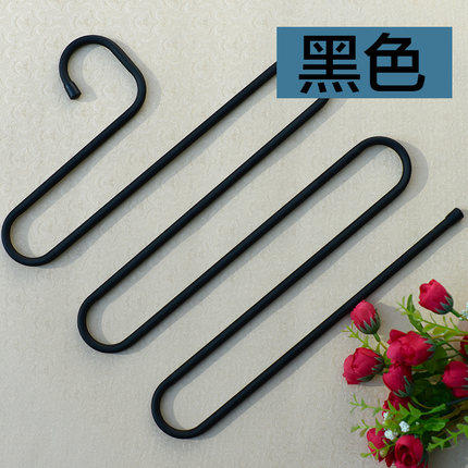 多功能魔术裤架 铁艺S型多层裤架 裤子衣架 衣柜收纳裤挂 裤夹子