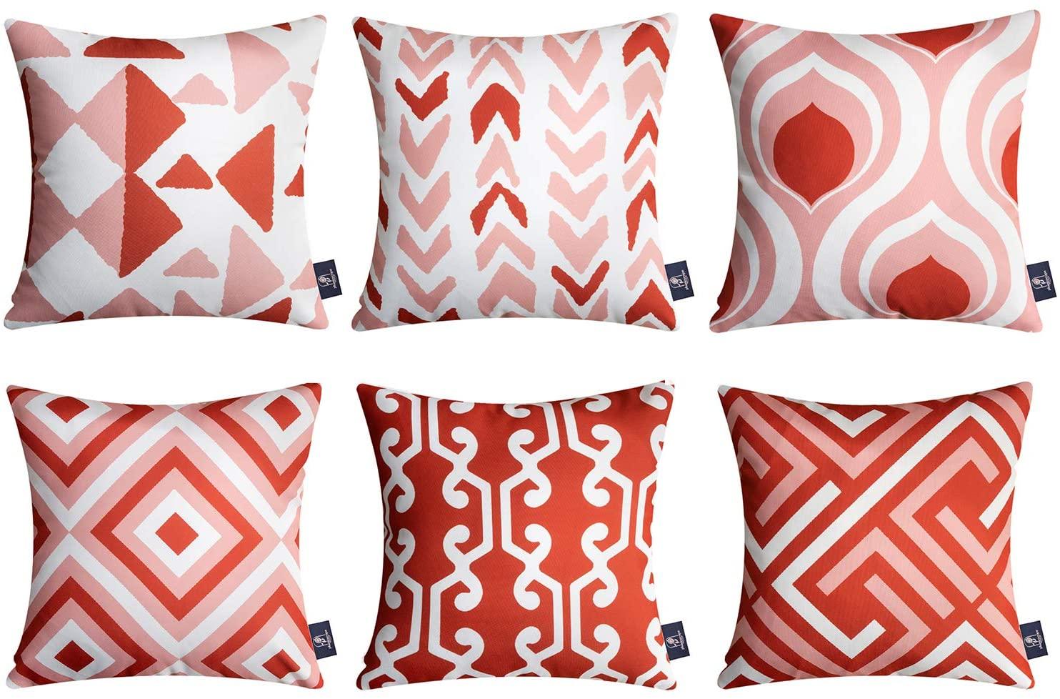 海外代购phantoscope件套几何图案双面印花装饰抱枕靠垫