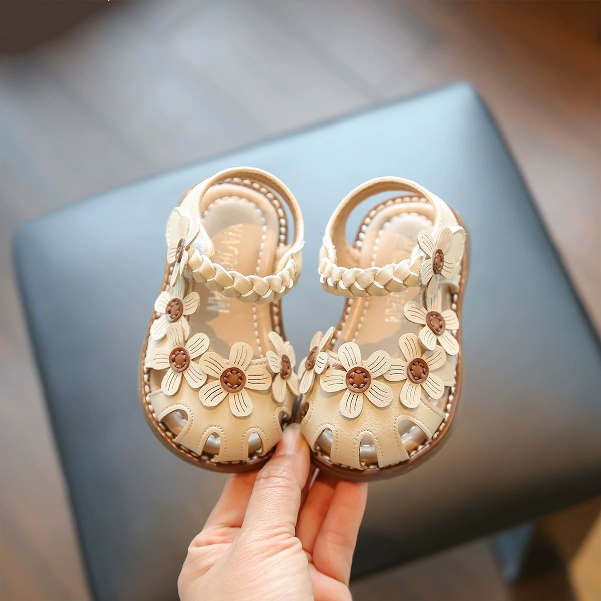女宝宝凉鞋夏季婴儿软底学步鞋0一3岁儿童公主鞋甜美小童女童鞋子