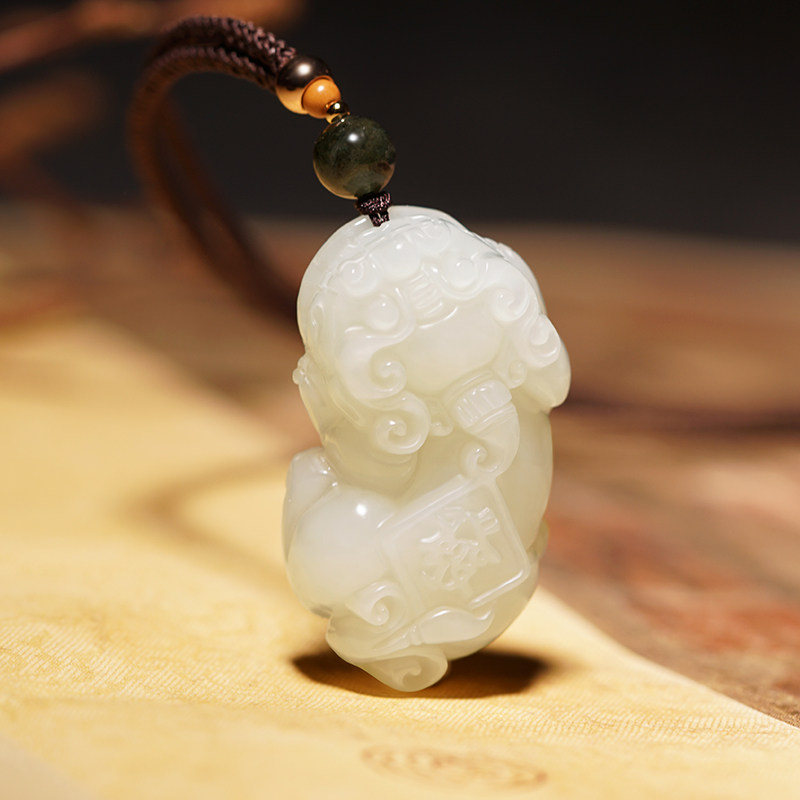 赏峰饰品旗舰店的优惠券大全—和田玉钱袋子貔貅吊坠男女招财转运白玉